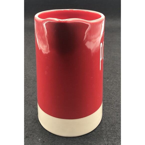 Ceramic Pitcher “Pour” Red. Made with Love Tabletops Gallery 7” - Picture 4 of 6